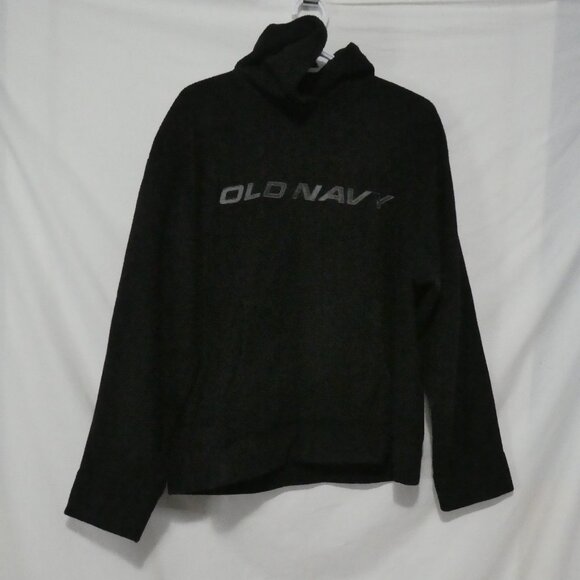 OLD NAVY | large | Black Old Navy Fleece Pullover Hoodie | Kangaroo Pocket - Picture 3 of 16